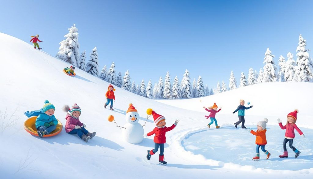 Outdoor winter activities for families