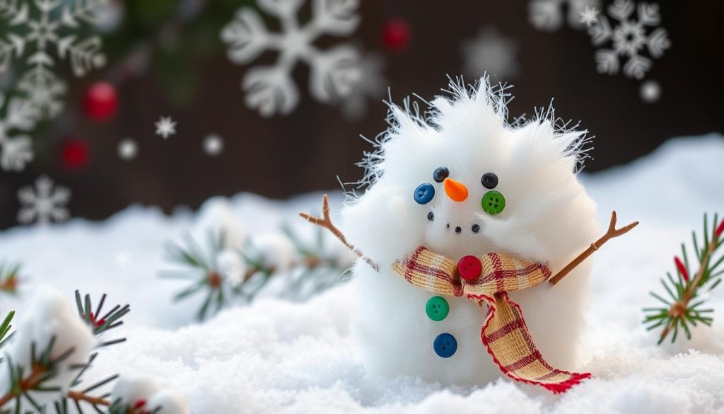 easy winter crafts snowman