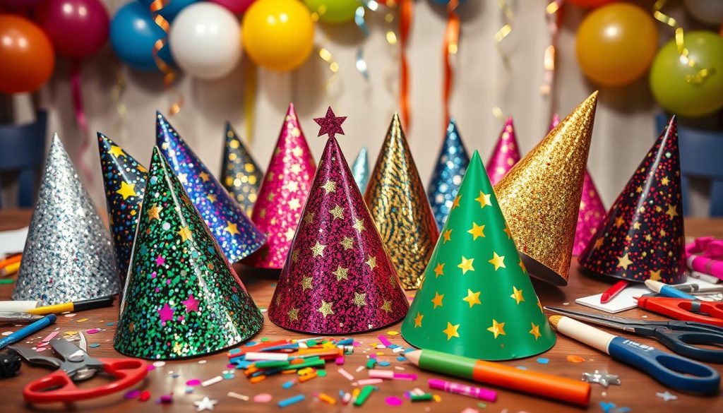 DIY new years party hats