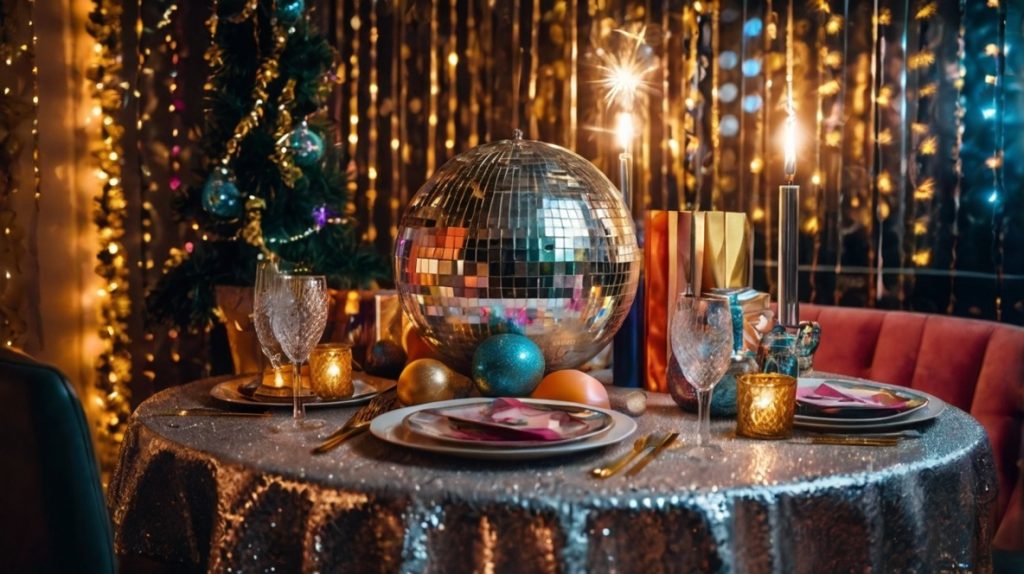 retro disco decor