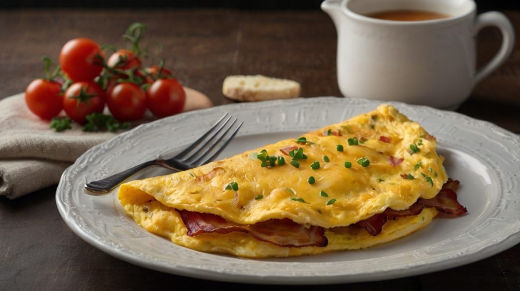 Bacon Cheddar Omelette