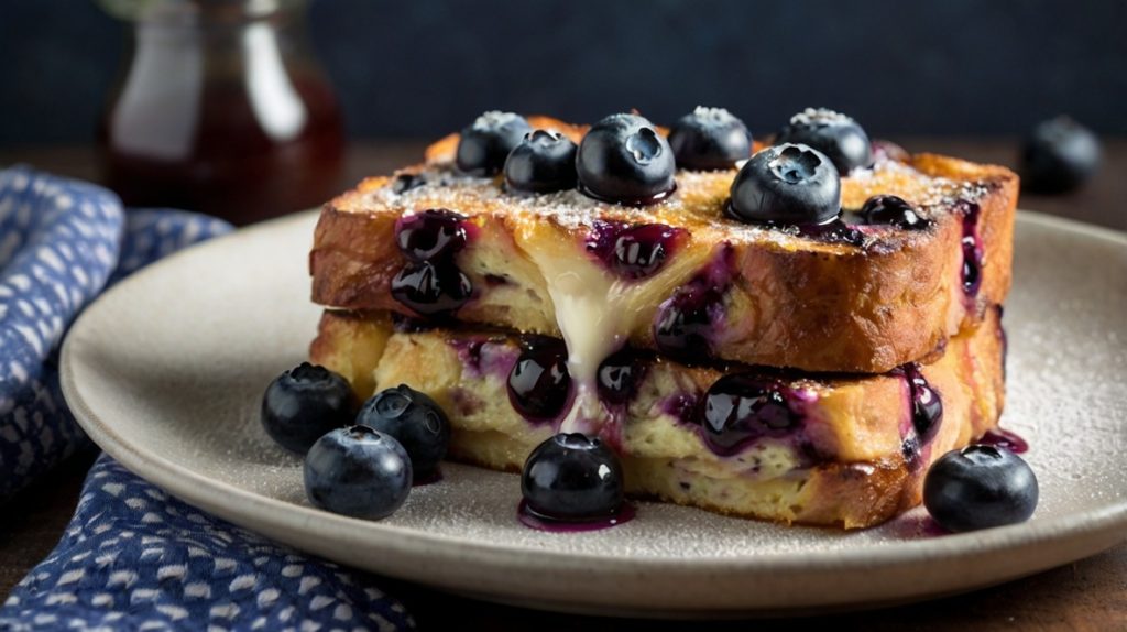 Blueberry Mascarpone French Toast Bake