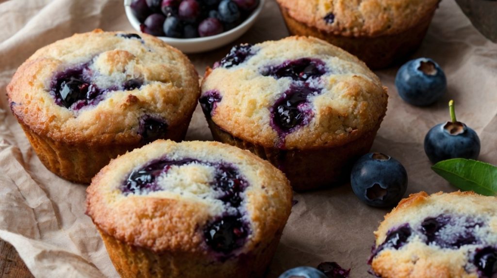 Blueberry Upside Down Muffins