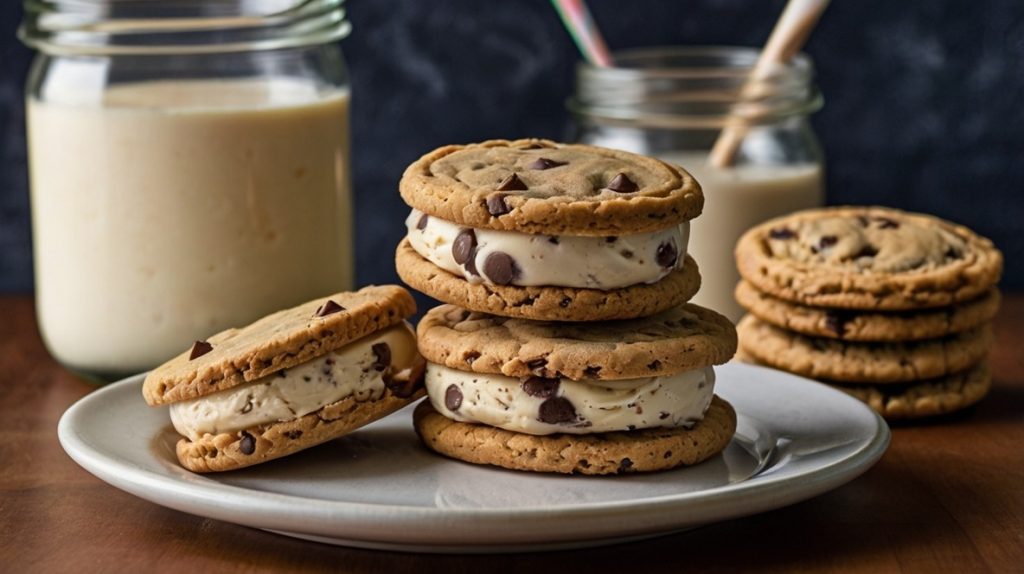 Chocolate Chip Cookie Ice Cream Sandwiches