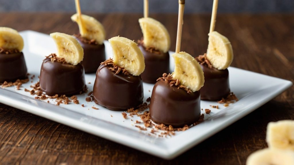 Chocolate-Dipped Banana Bites