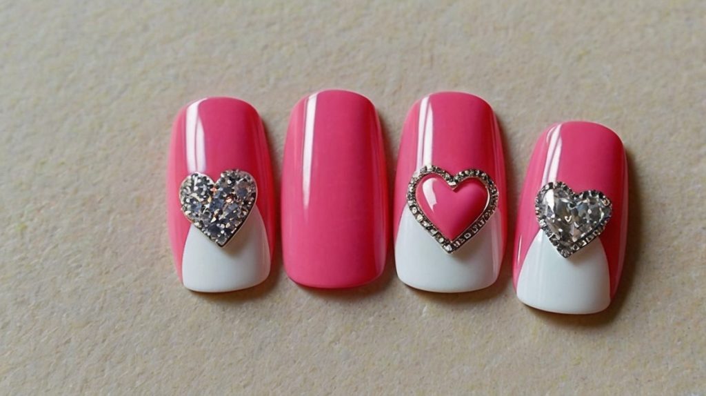 Conversation Heart Nails