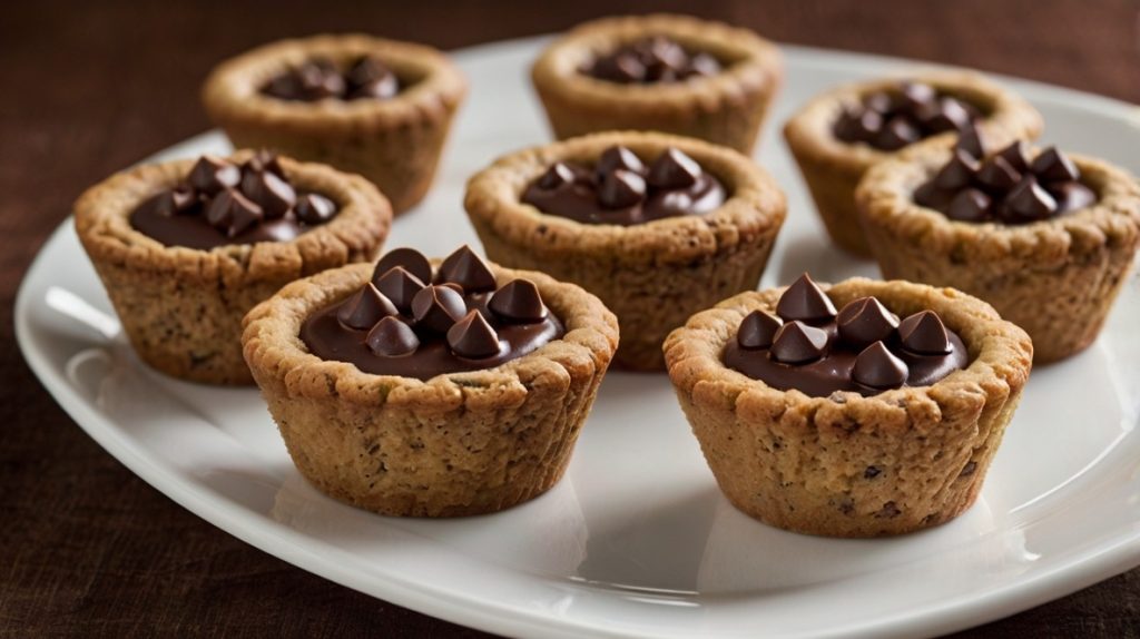 Cookie Cups with Chocolate Chip Centers