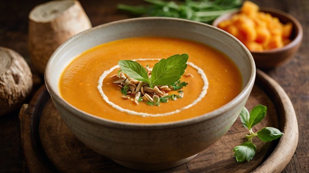 Creamy Carrot and Ginger Soup