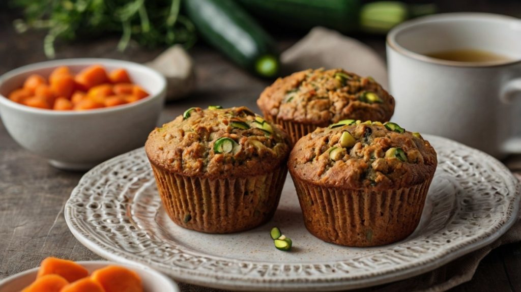 Healthy Carrot and Zucchini Muffins