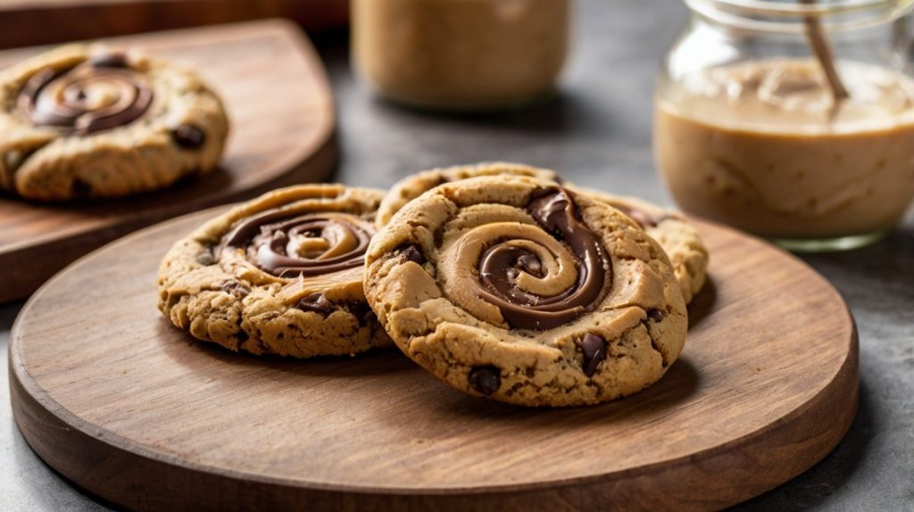 Peanut Butter Chocolate Chip Swirl Cookies