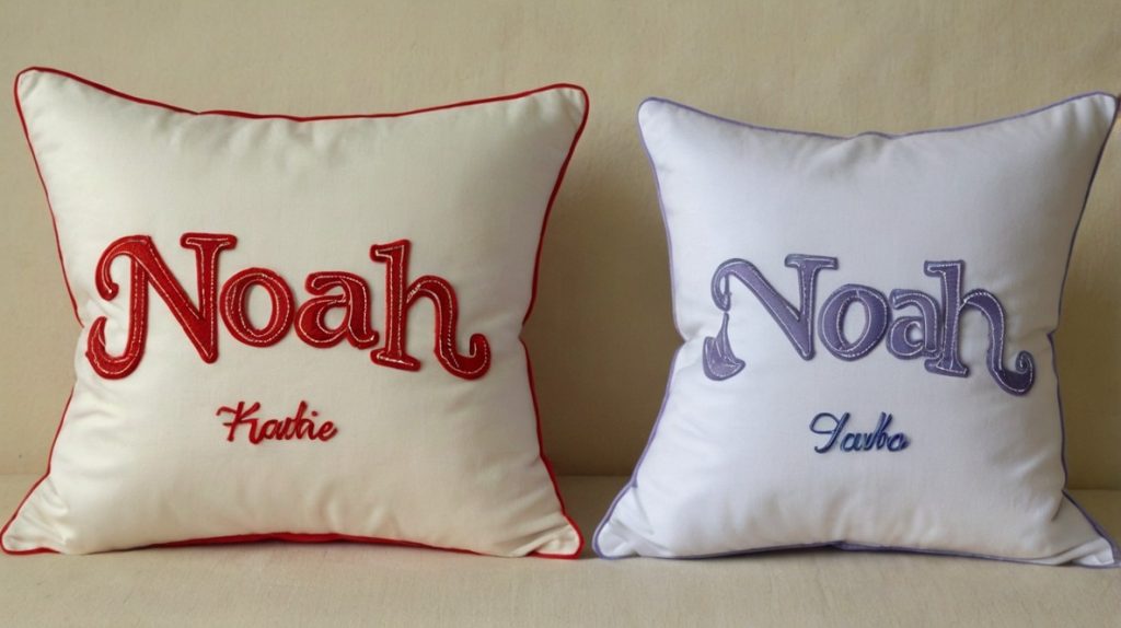 Personalized Name Embroidered Pillow