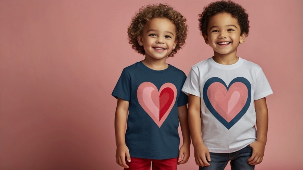 Playful Graphic Tees with Valentine Themes