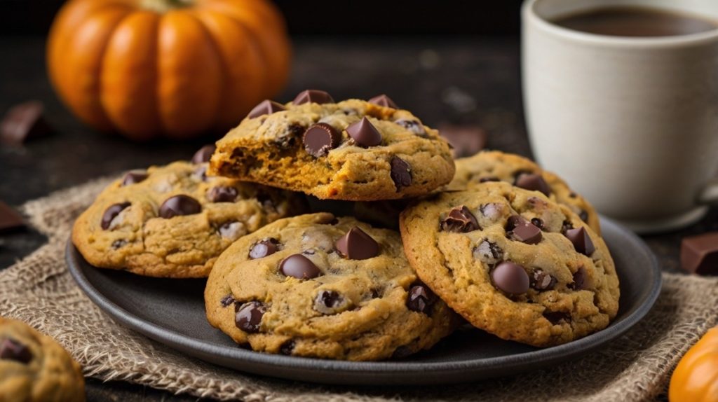 Soft Pumpkin Chocolate Chip Cookies