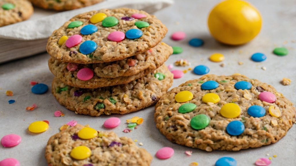 Springtime Confetti Oatmeal Cookies