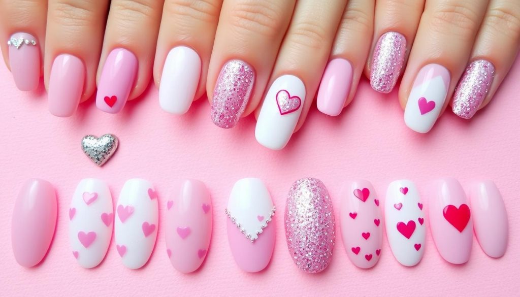 heart nail designs