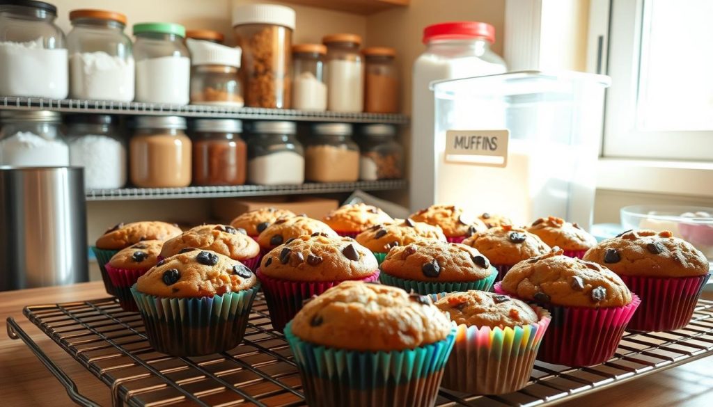 homemade muffins storage