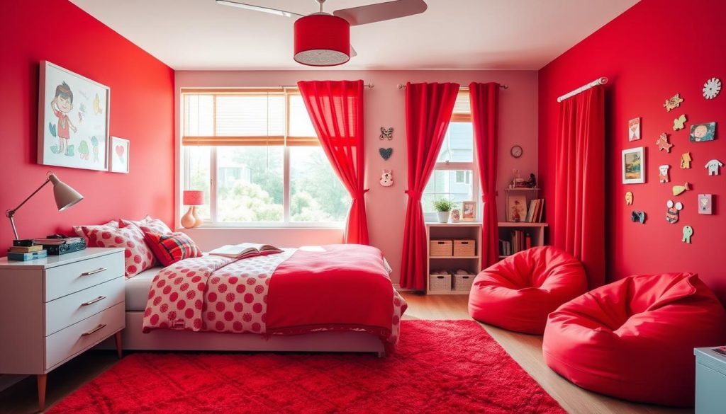 red bedroom decor ideas