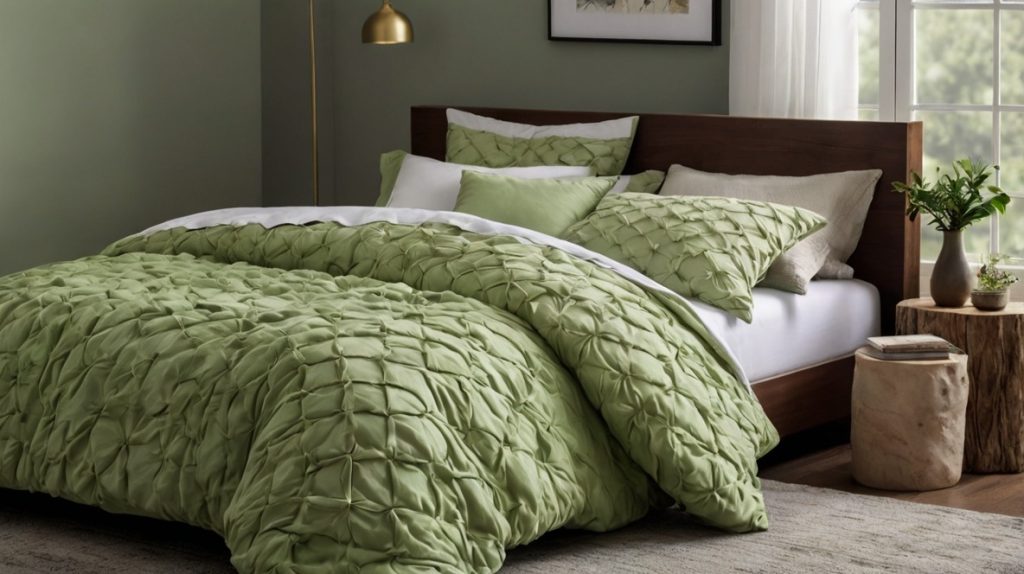 Add Soft and Plush Green Bedding