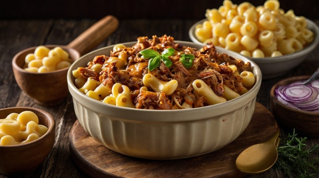 BBQ Pulled Pork Mac and Cheese