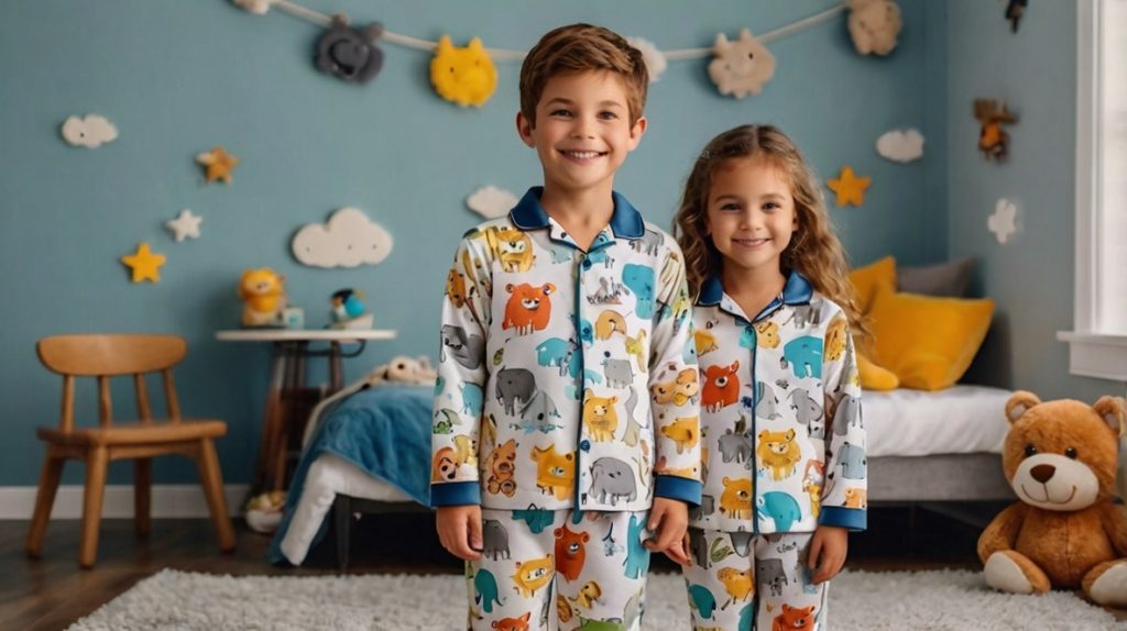 Cartoon and Animal-Themed Pajamas