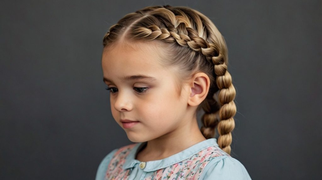 Classic French Braids with a Spring Twist