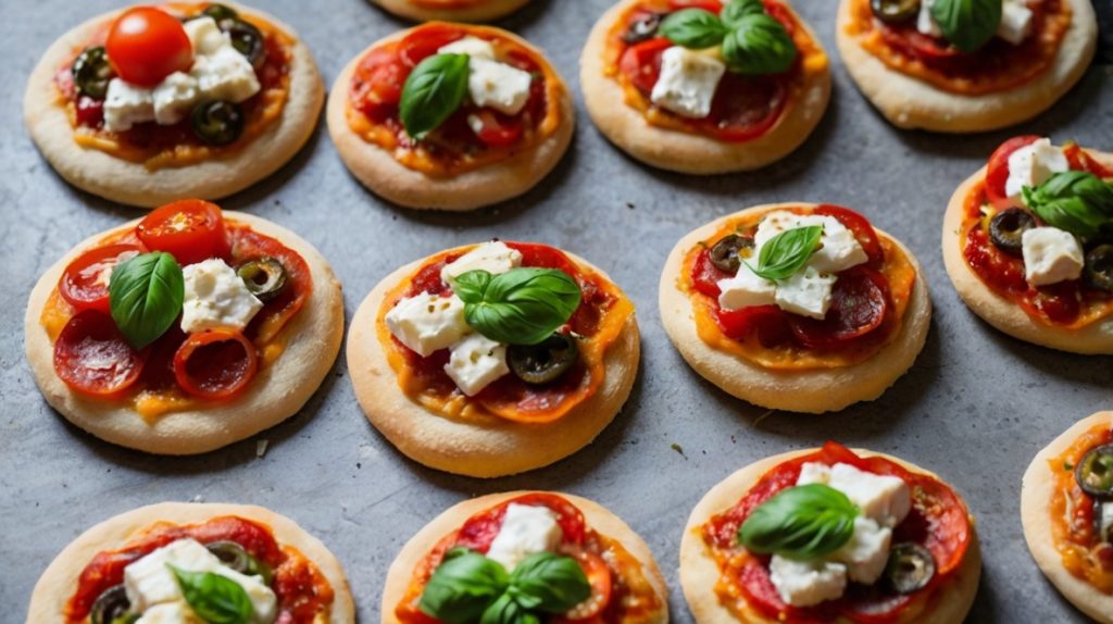 Homemade Mini Pizzas with Healthy Toppings