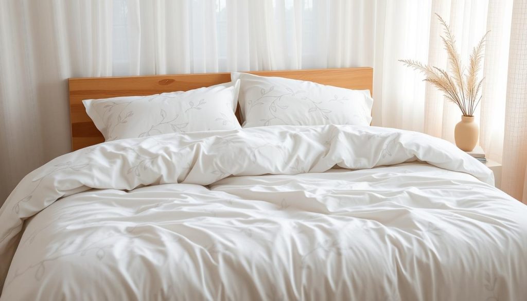 light and airy bedding