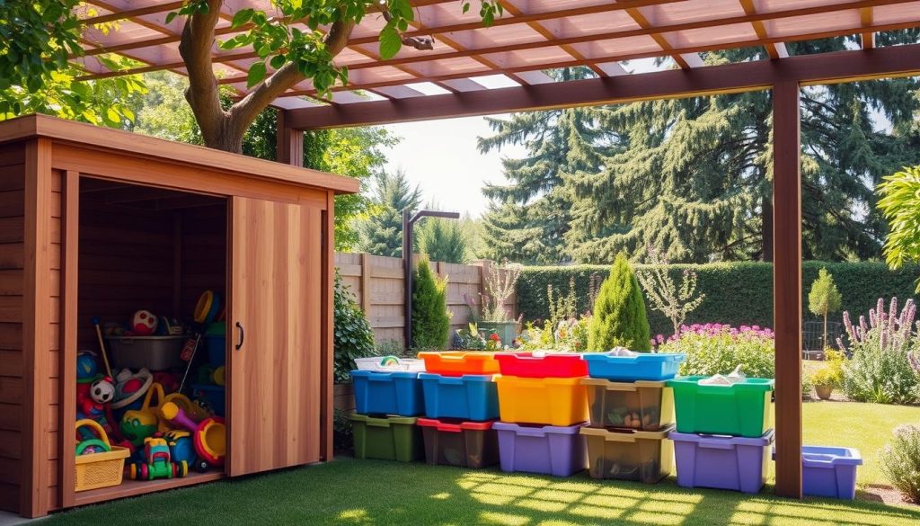 outdoor toy storage solutions