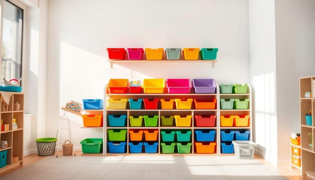 playroom storage bins