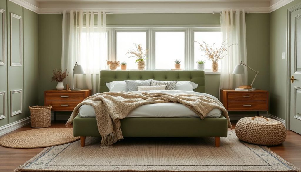 sage green bedroom