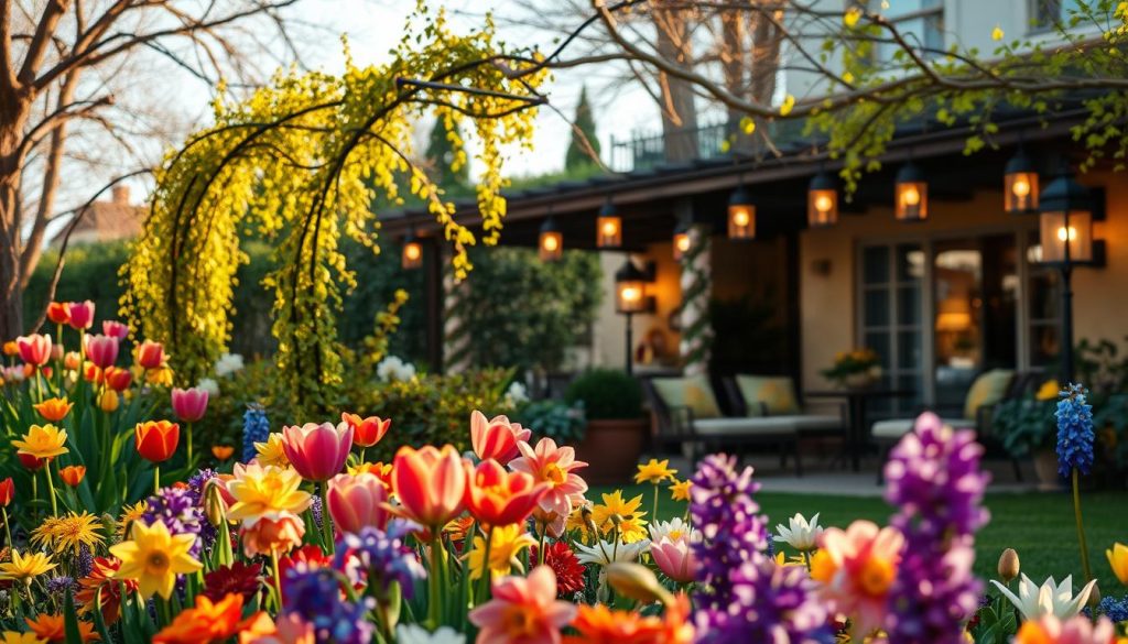 spring garden decor