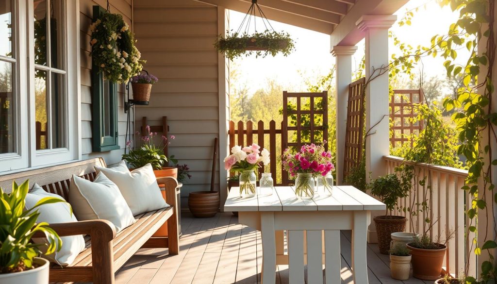 spring porch decor farmhouse style