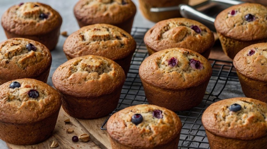 Banana Bread Muffins with Hidden Fruits