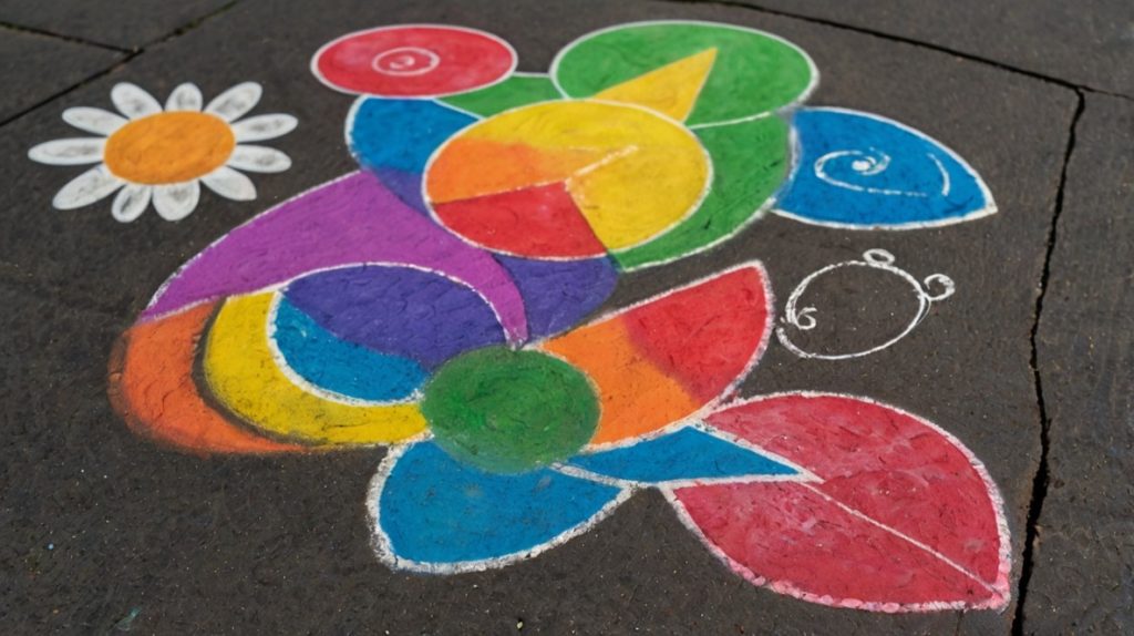 Sidewalk Chalk Art Challenge