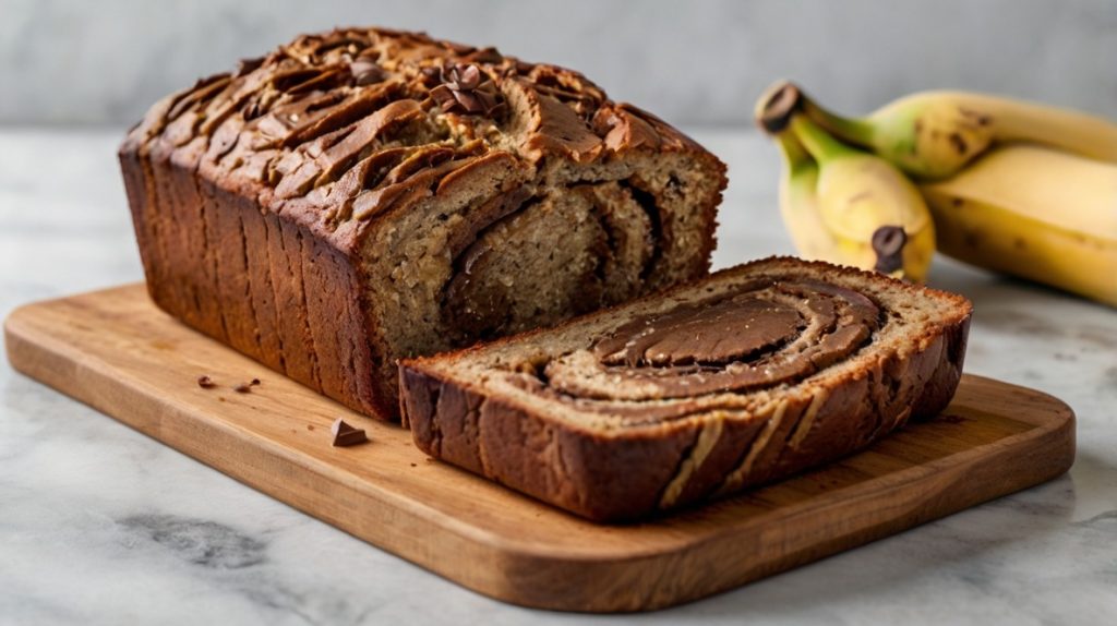 Swirled Nutella Banana Bread