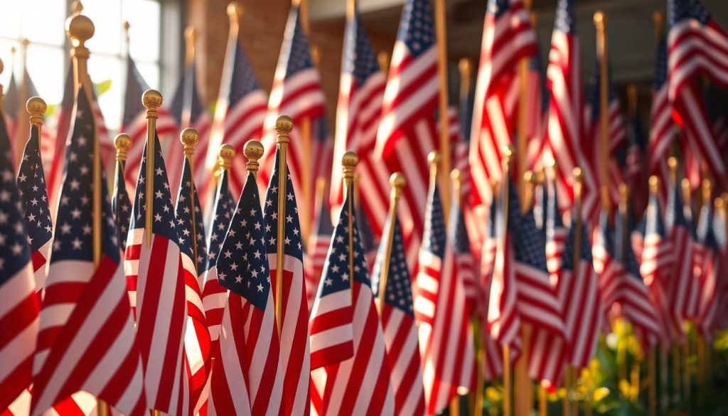 personalized flag displays