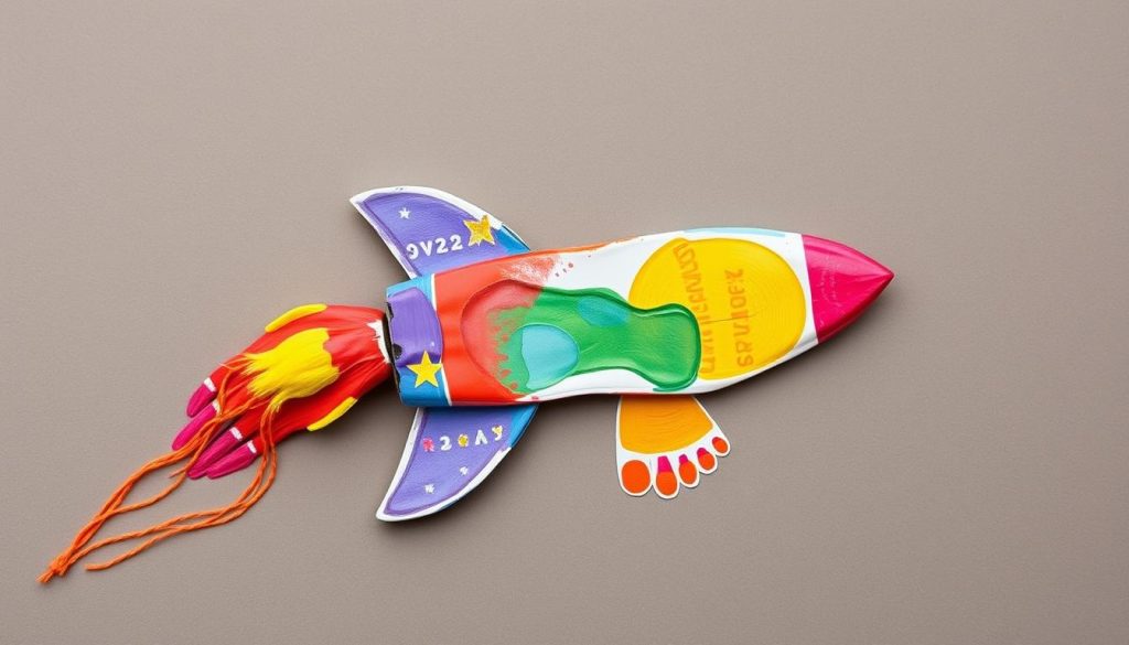 Footprint Rocket Card