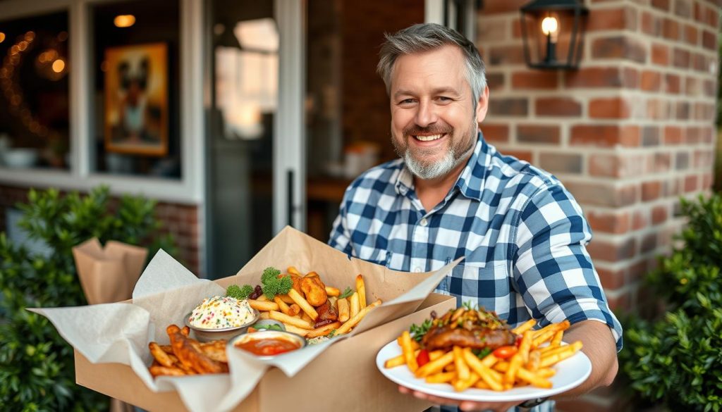 Surprise Food Delivery from His Favorite Restaurant