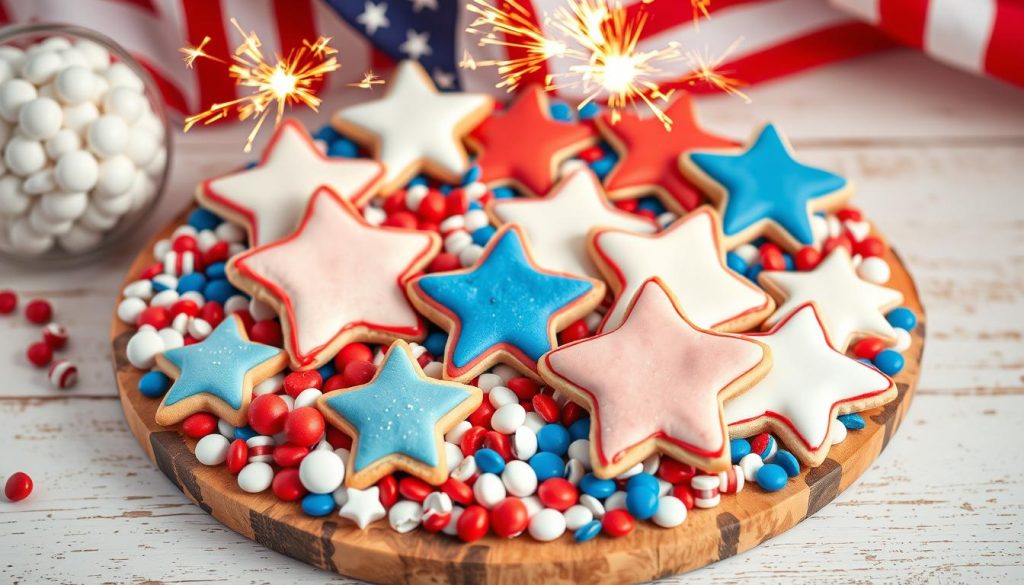 4th of July Candy and Cookie Board