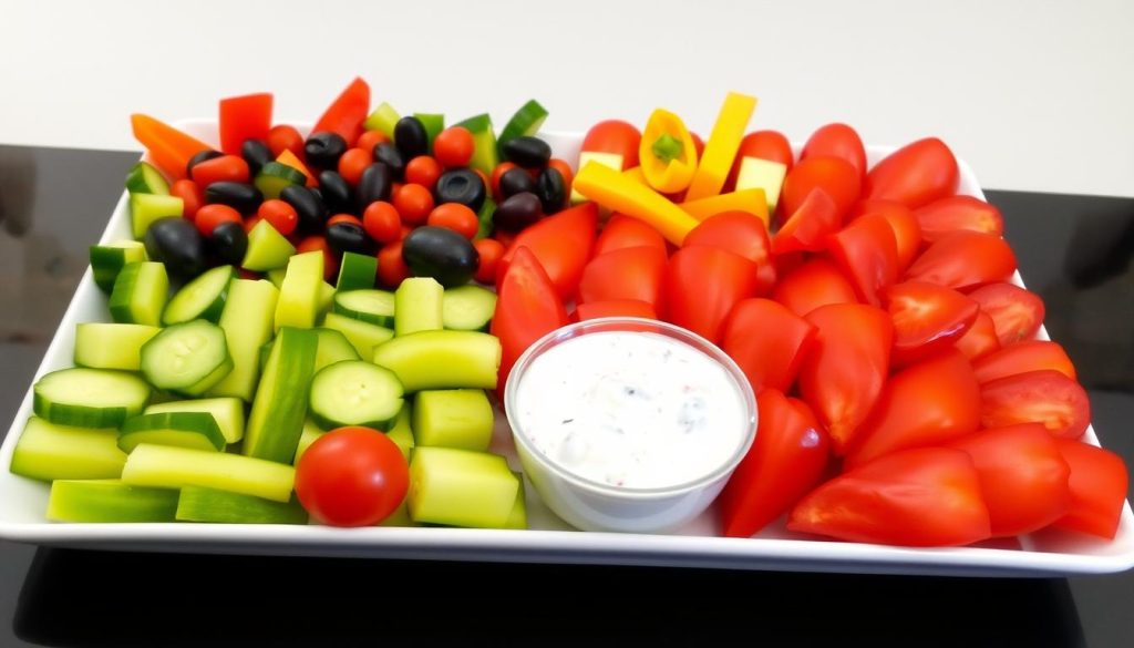 American Flag Veggie Platter