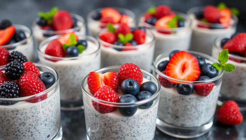 Chia Pudding Cups with Berries