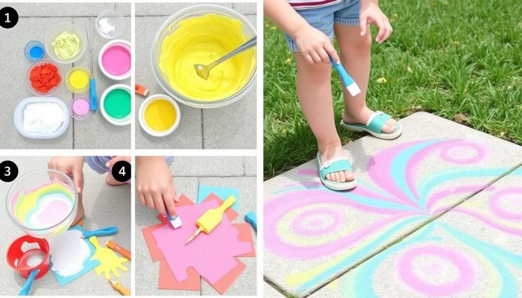 DIY Sidewalk Chalk Paint
