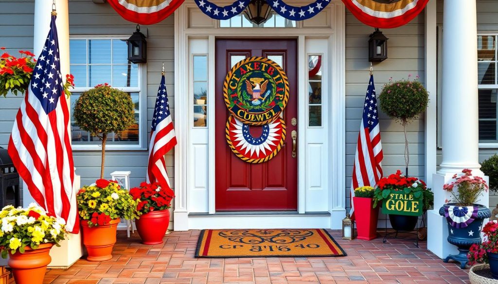 Festive Front Porch Welcome Sign