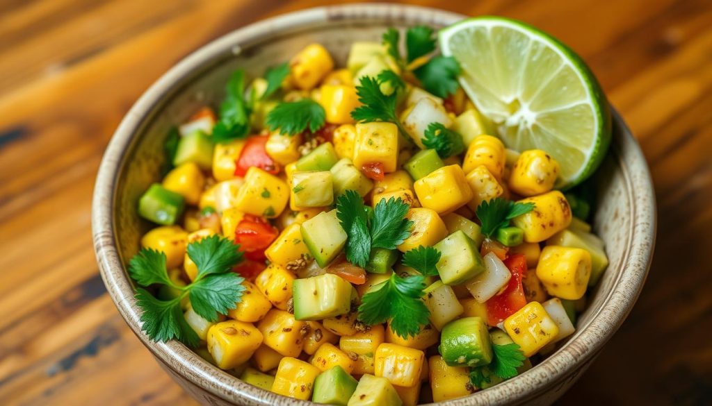Grilled Corn and Avocado Salsa