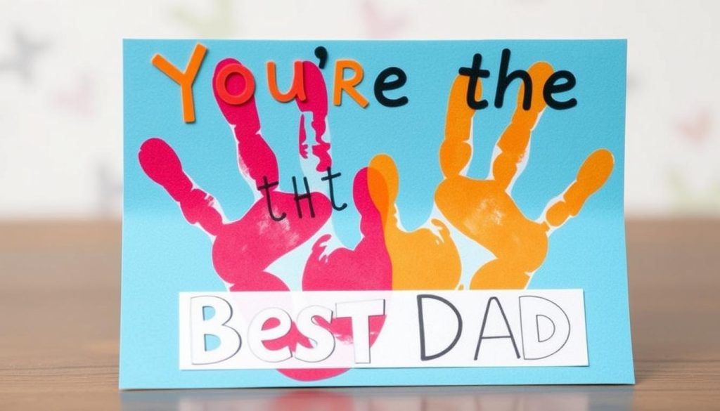 Handprint “You’re the Best Dad” Card