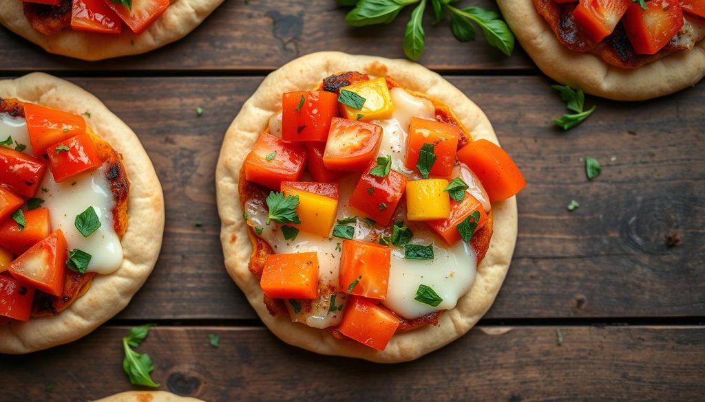 Mini Whole-Wheat Pita Pizzas