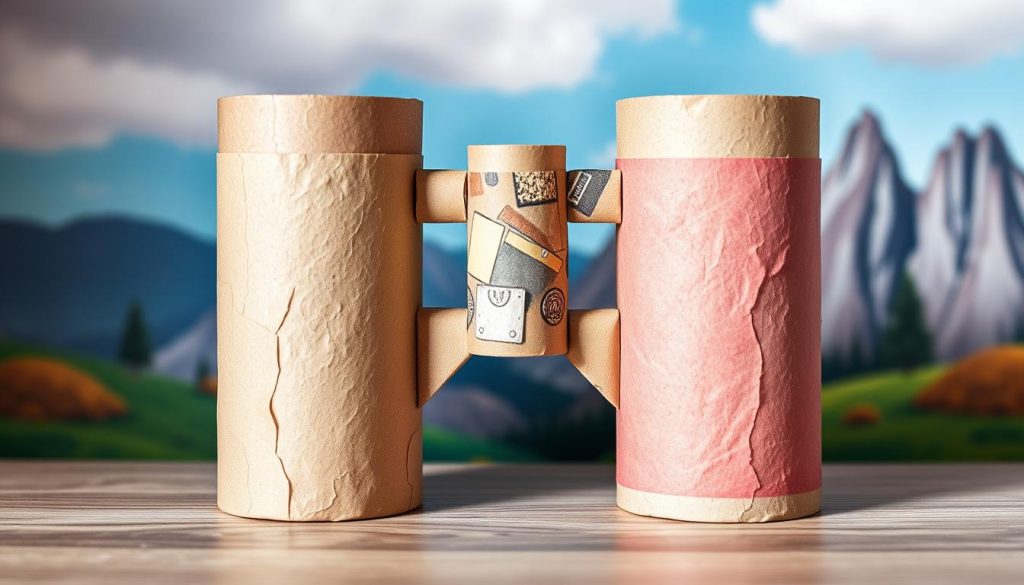 Paper Roll Binoculars