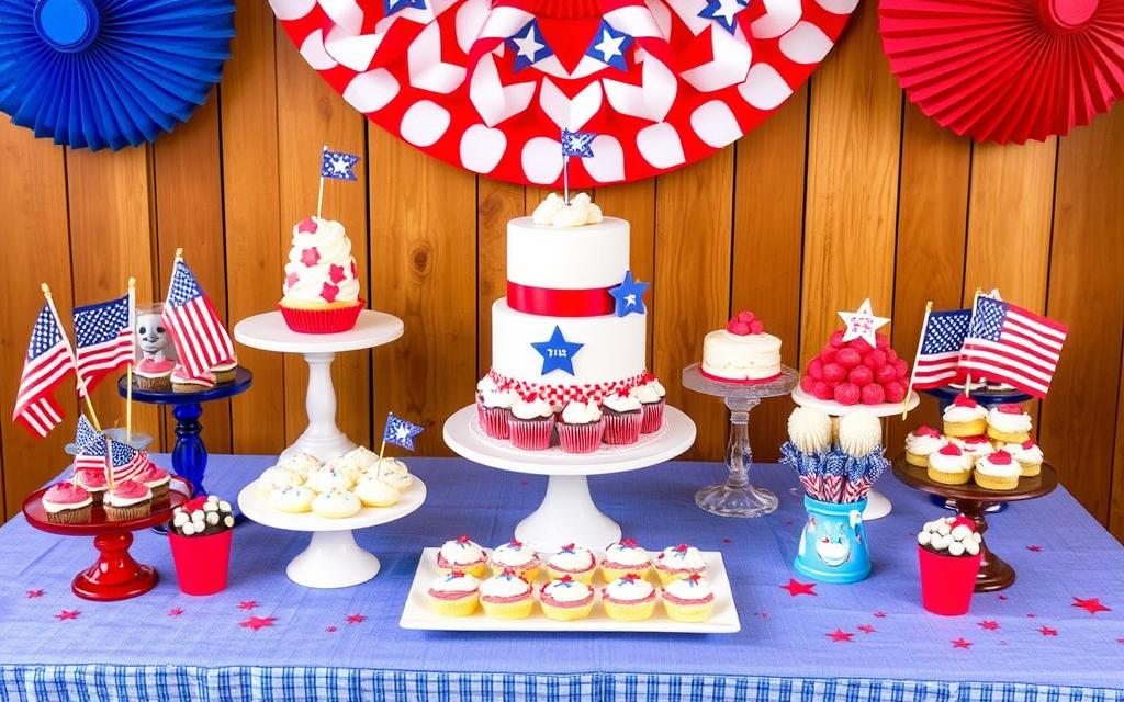 Patriotic Dessert Table Decor