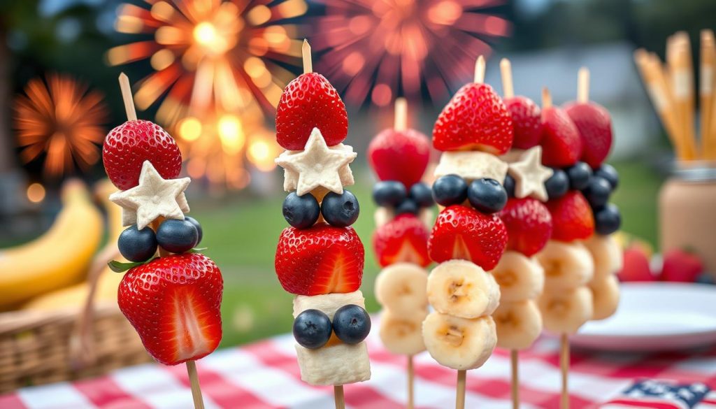 Patriotic Fruit Skewers