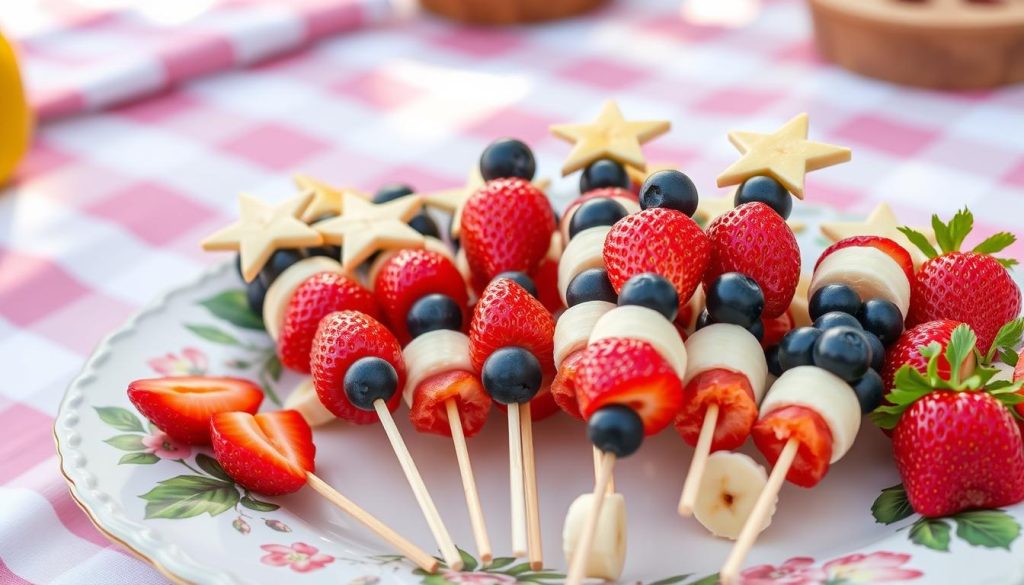 Patriotic Fruit Skewers